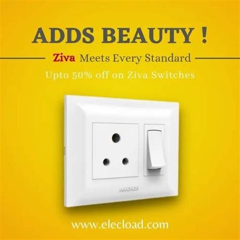 Anchor Ziva Modular Switch Socket 2M 1 Way At Rs 13 Piece In Nagpur