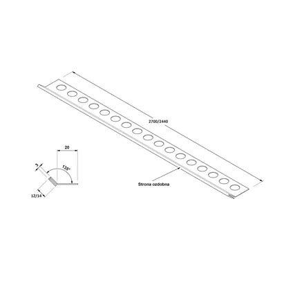 Profil D Coratif Pour Carreaux Rs Ilcom En Acier Inoxydable Rectifi