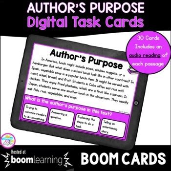 Author S Purpose Reading Comprehension Unit Ri Print Digital