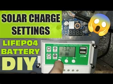 My Simple Lifepo Battery Solar Charge Controller Settings How To