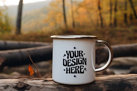 Camping Enamel Mug Mockup Graphic By Mockup Infinity Creative Fabrica