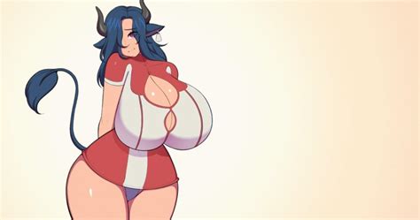 Rule 34 1girls Animal Ears Animal Tail Animated Big Breasts Blue Hair