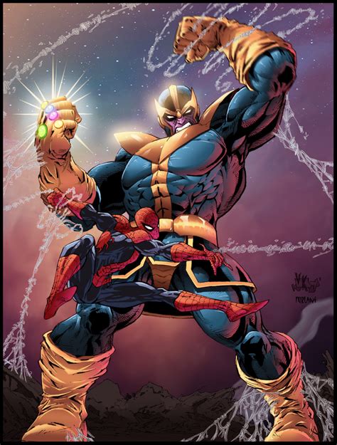 Thanos vs Spidey by Bruno Furlani : r/Spiderman