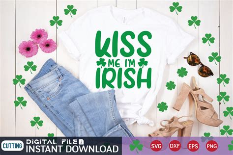 Kiss Me Im Irish Svg Cut File Graphic By Thesvgfactory · Creative Fabrica