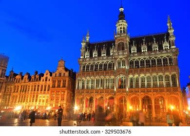 Museum City Brussels Guild Buildings On Stock Photo 278492030 ...