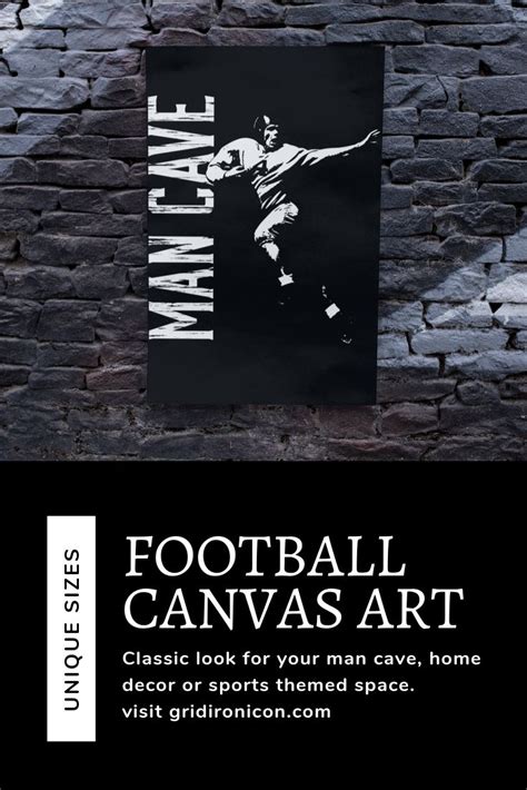 Football Canvas Art for Your Man Cave, Home Decor or More! | Football ...