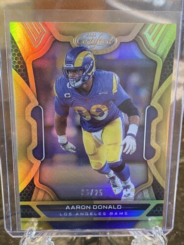 Panini Certified Aaron Donald Gold Rams Hof Ebay