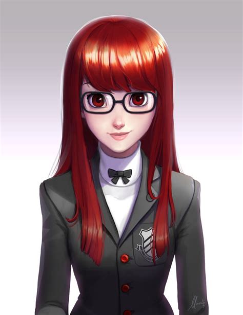 Sumire Yoshizawa from Persona 5 Royal, Fan Art Illustration by Mauricio ...