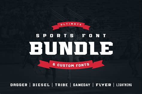 Ultimate Sports Font Bundle Slab Serif Fonts Creative Market