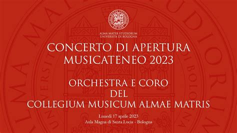 Collegium Musicum Alma Matris Concerto Di Apertura Musicateneo Live