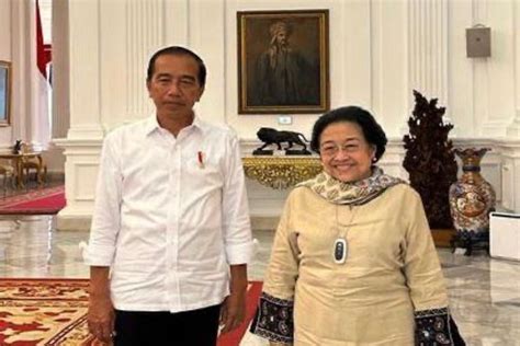 Megawati Soekarnoputri Bertemu Presiden Jokowi Di Istana Merdeka