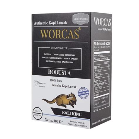 Jual Worcas Kopi Luwak Liar Bali King Bubuk Kopi G Ground Di