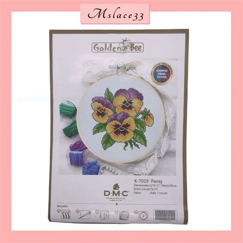 Cross Stitch Kit Cross Stich Set Come With DMC Thread Shopee Malaysia