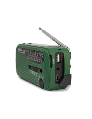 DEGEN Radio Multibanda FM MW SW DE13 Recargable Dinamo Solar Con