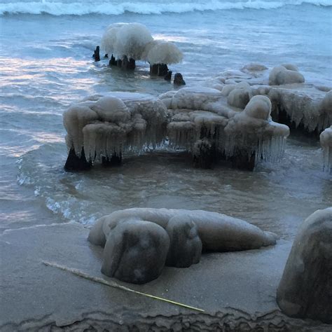 Ice Lake Michigan Jan 2014 A Couple Days Before The Lake B Flickr