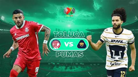 Toluca vs Pumas Horario y dónde ver el partido de Jornada 11 de Liga