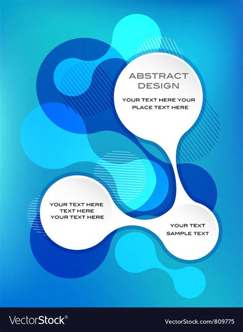 Blue abstract template Royalty Free Vector Image