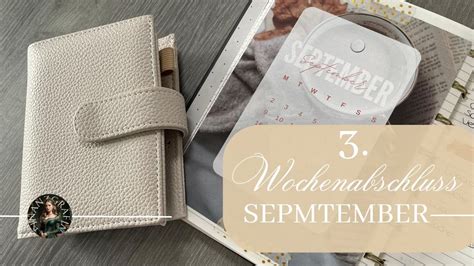 3 Weekly BUDGET I SEPTEMBER I Echte Einnahmen Ausgaben I