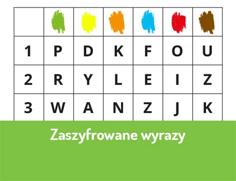 Zaszyfrowane Wyrazy Zmalujmy Razem