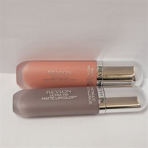 2 Pack New Revlon Ultra HD Matte Lipcolor Metallic 720 HD Luster 690