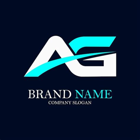 Cr Ation De Logo Vectoriel Lettres Monogramme Ag Vecteur Premium