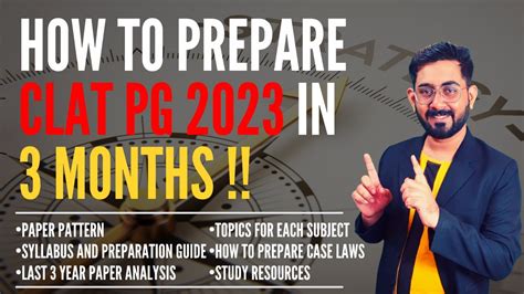 How To Prepare For Clat Pg In Months Clat Pg Clat Llm