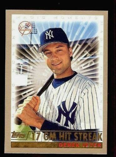 Derek Jeter 2000 Topps Magic Moments 17 Game Hit Streak SP Yankees