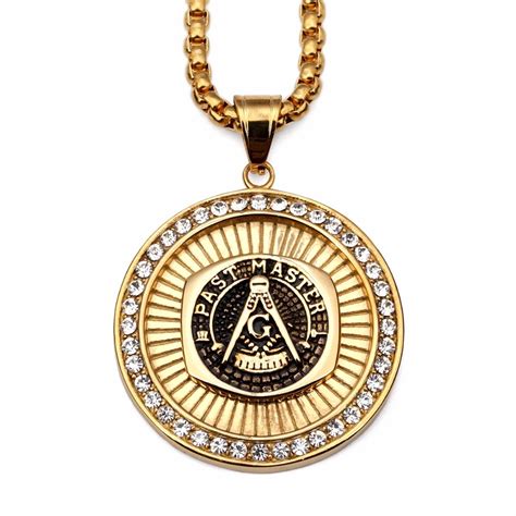 Top Quality Stainless Steel Free Mason G Necklaces Iced Out Bling