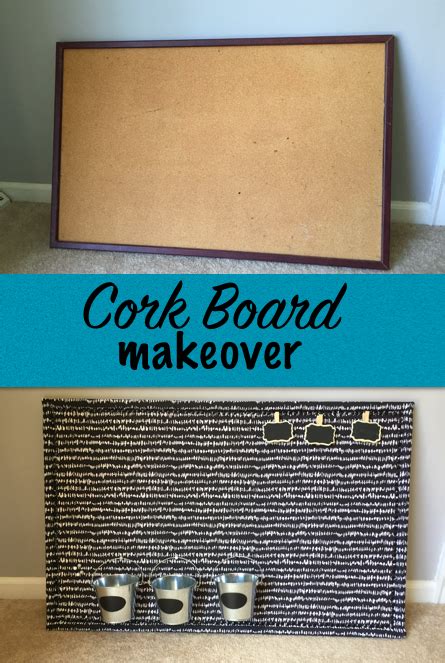 Cork Board Makeover With The Words Cork Board On It