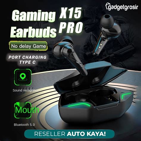 Jual Headset Bluetooth Gaming TWS X15 Pro With Mic Dual Mode Low Delay