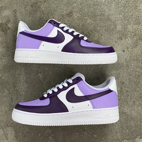 Purple Tone Custom Air Force 1 Etsy