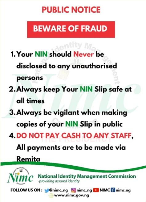 Nimc Nin Enrolment Form Guidelines And Requirements