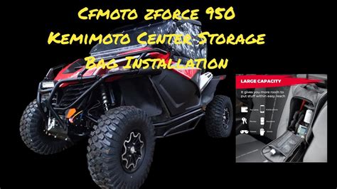 Cfmoto Zforce Kemimoto Center Storage Bag Installation Youtube