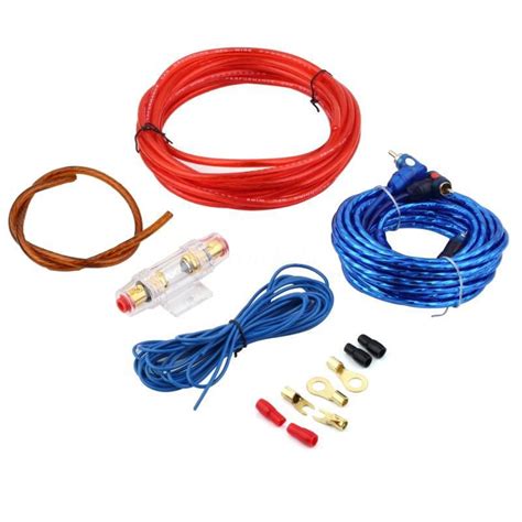 1500w 8ga Car Audio Subwoofer Amplifier Amp Wiring Fuse Holder Wire Cable Kit Subwoofer