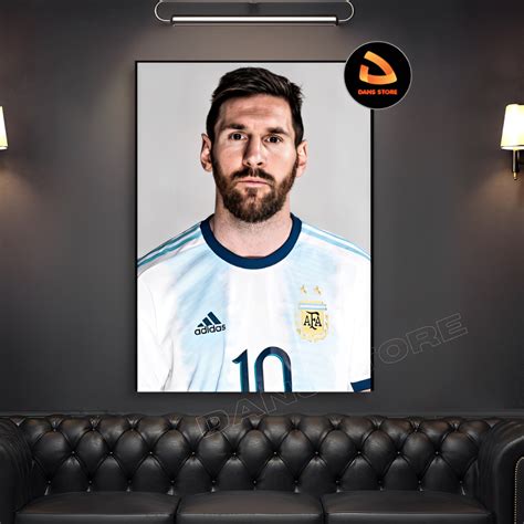 Jual Poster Lionel Messi Hiasan Dinding Pemain Bola Argentina Ukuran