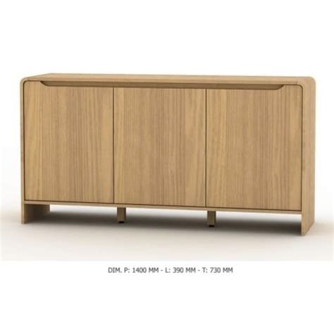 Jual Meja Samping Rak Tv Sideboard Bufet Minimalis Warna Kayu 140cm Rph