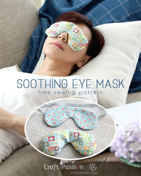 Soothing Eye Mask - Free Sewing Pattern • Craft Passion