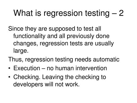 Ppt Regression Testing Powerpoint Presentation Free Download Id833722