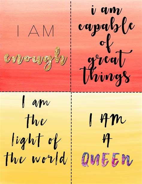 Custom Affirmation Cards//Printable Positive Affirmation