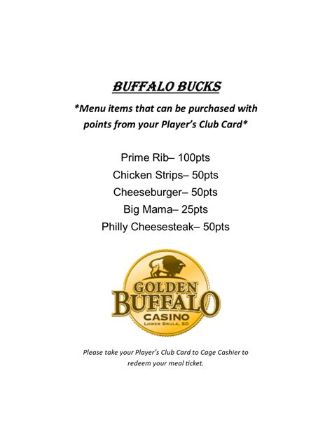 Dining – Golden Buffalo Casino