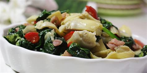 Colorful Spinach And Prosciutto Side Recipe