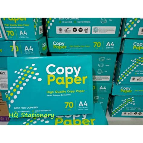 Jual Kertas Hvs Copy Paper A4 75gr HVS A4 1 RIM 500 Lembar Jakarta