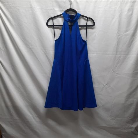 Monteau La Dresses Y2k Royal Blue Monteau La Fit Flare Midi Dress