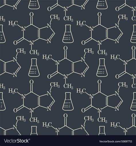 Chemical Formula Background Seamless Royalty Free Vector