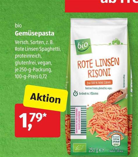 Bio Gemüsepasta Angebot bei ALDI SÜD 1Prospekte de