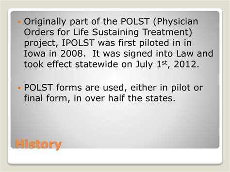 Ppt Introduction To Ipost Iowa Physician Orders For Scope Of