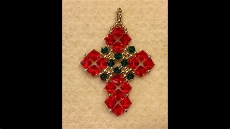 Christmas Cross Pendant Tutorial Youtube