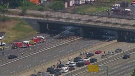 New Jersey Turnpike Accident Fire Pictures