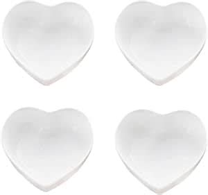 Amazon Xinhuigy Ceramic Heart Shape Sauce Dish Multipurpose Mini