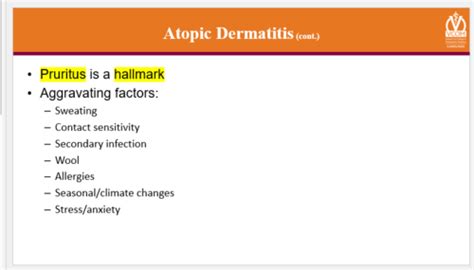 Cm Dermatitis Atopic Contact Venous Stasis Flashcards Quizlet